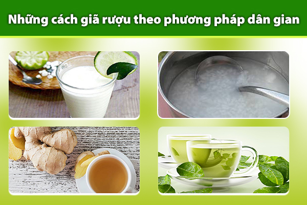 Những cách giã rượu theo phương pháp dân gian