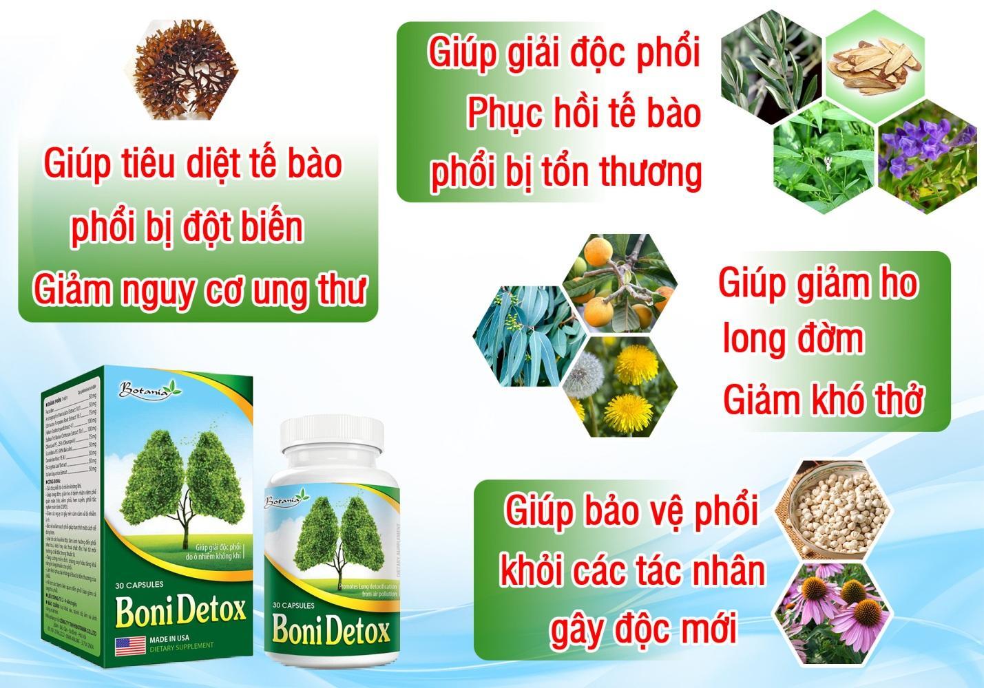 Thành phần của BoniDetox.