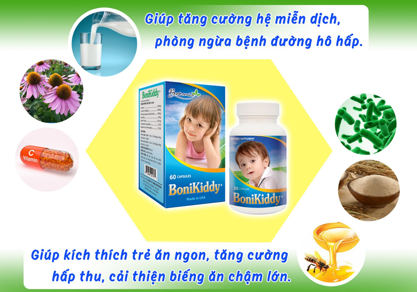 Thành phần toàn diện của BoniKiddy +