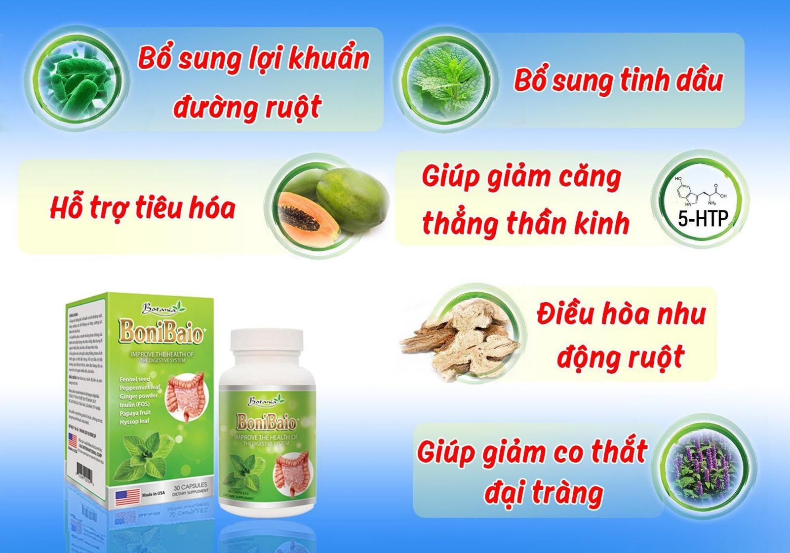 Thành phần và công dụng của sản phẩm BoniBaio +